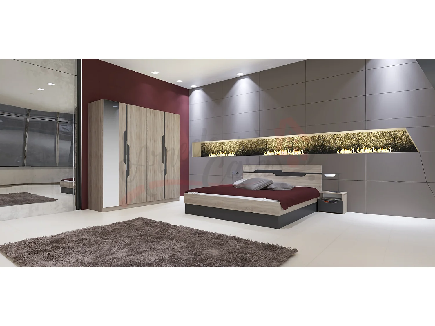 Camera da letto completa rovere CDLI7012