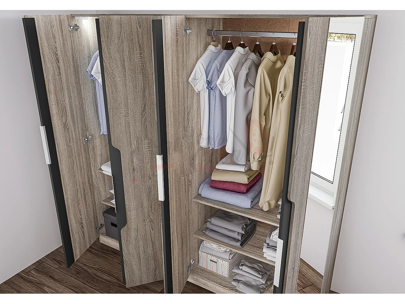 Camera da letto completa rovere CDLI7012