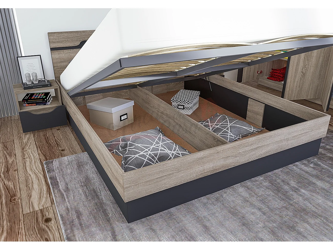 Camera da letto completa rovere CDLI7012