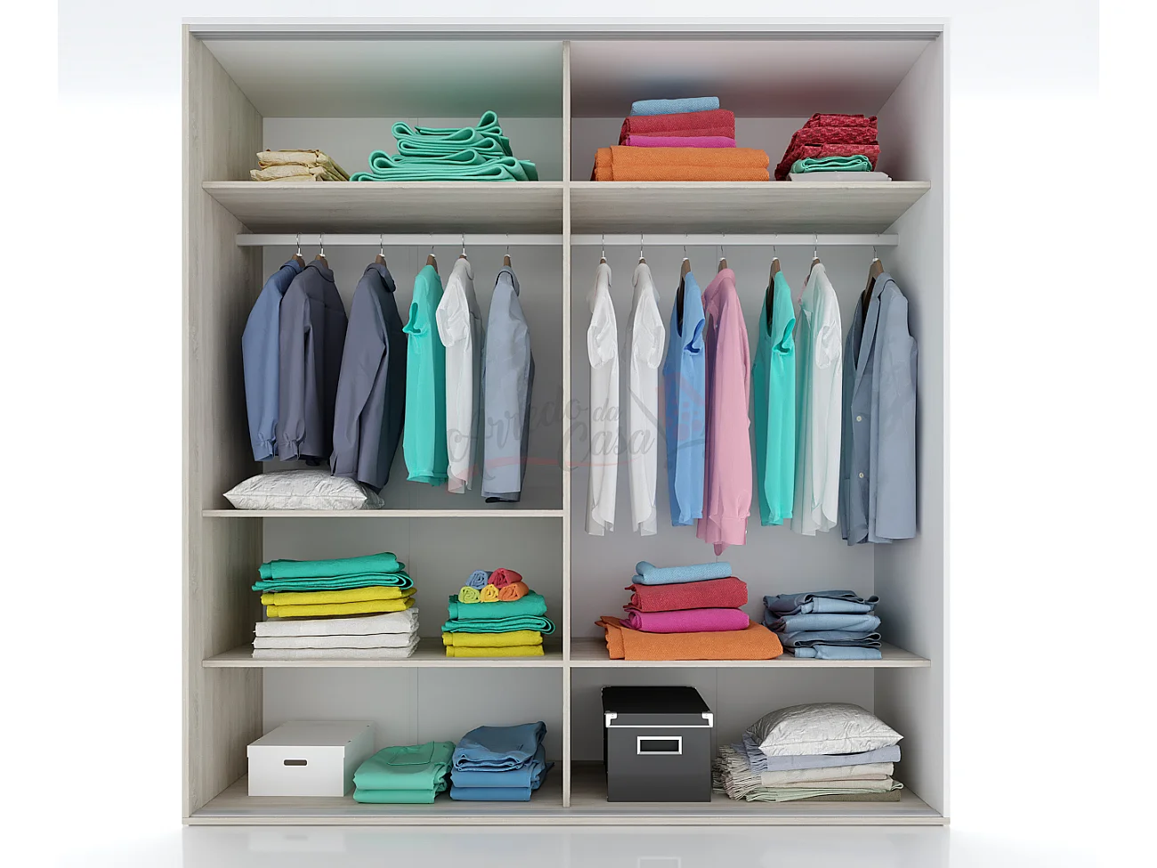 Camera da letto completa rovere e bianco CDLI17