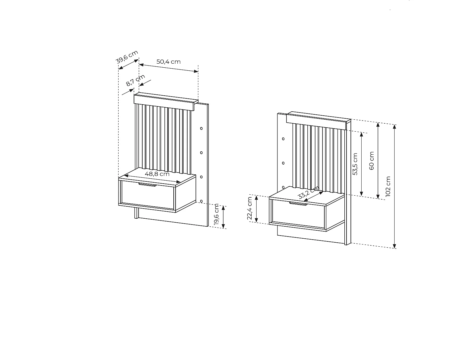 Camera da letto matrimoniale completa moderna rovere e nero CDLLK9