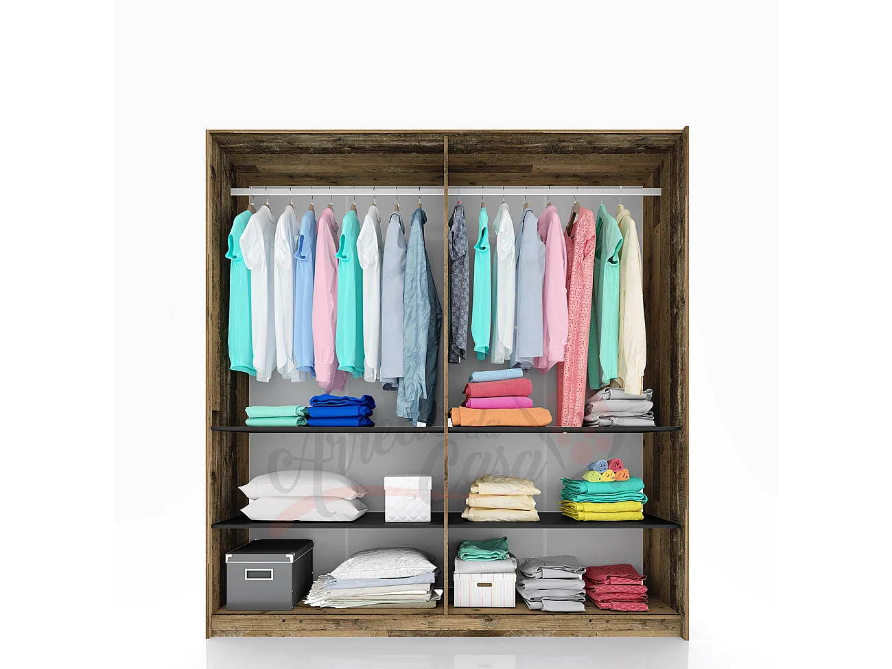 Camera da letto completa effetto legno CDLI9