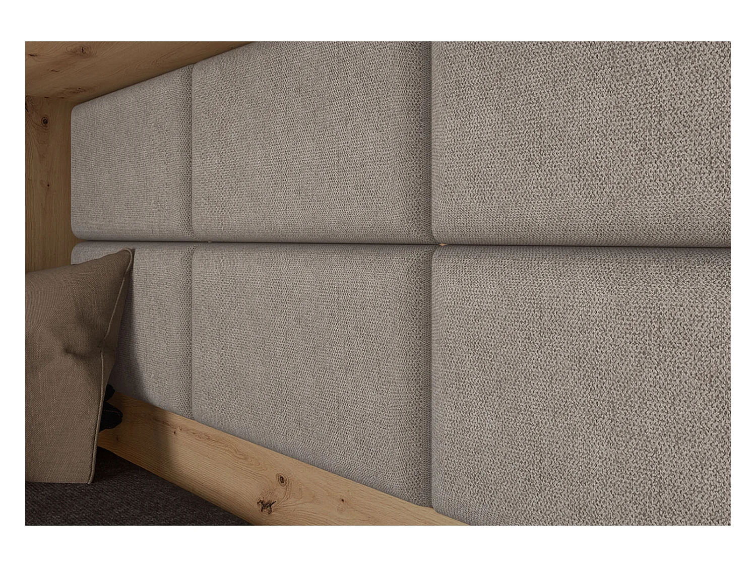 Cameretta completa rovere e bianco lucido due letti CCI14