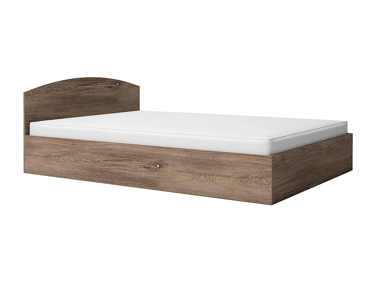 Camera da letto completa con letto alla francese 140x190 cm marrone CMG40