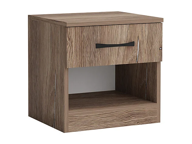 Camera da letto completa con letto alla francese 140x190 cm marrone CMG40