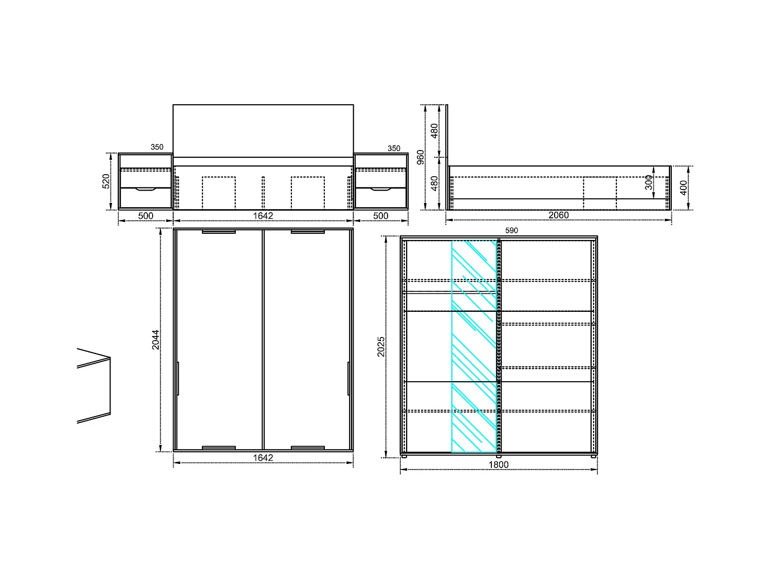 Camera da letto completa classica CDLI7