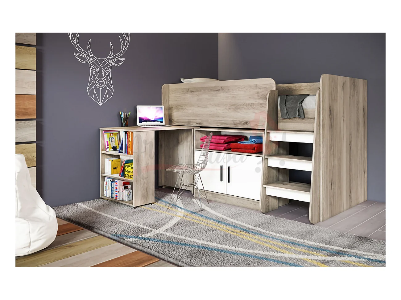 Cameretta a soppalco 90x200 CCI5