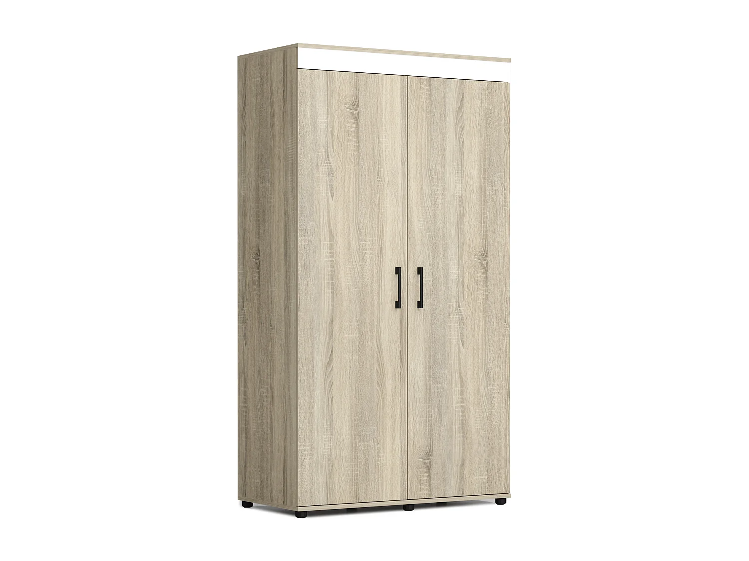 Cameretta completa moderna con letto contenitore 120x200 cm in rovere, antracite e bianco CBG13