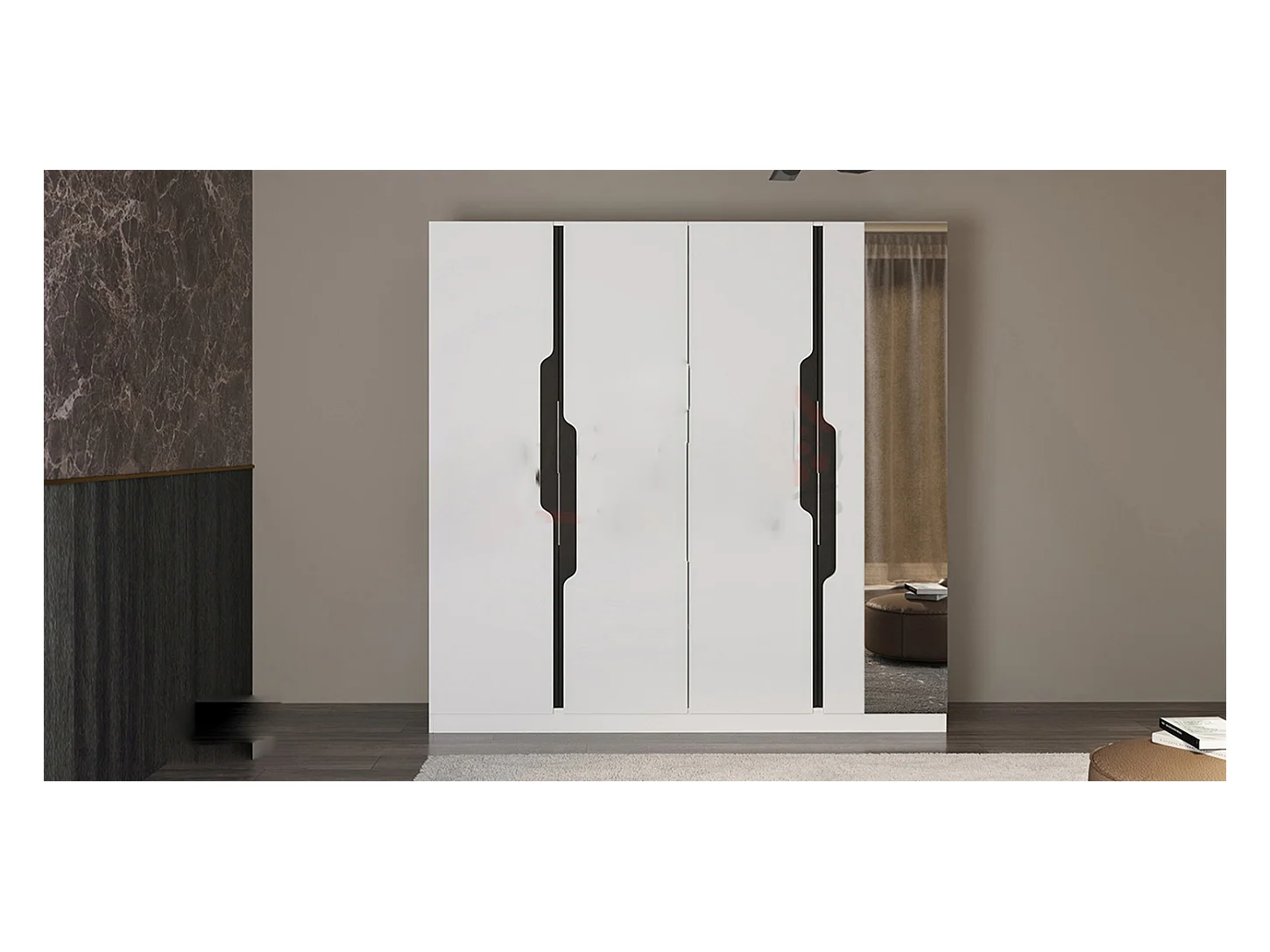 Camera da letto completa bianca CDLI7013