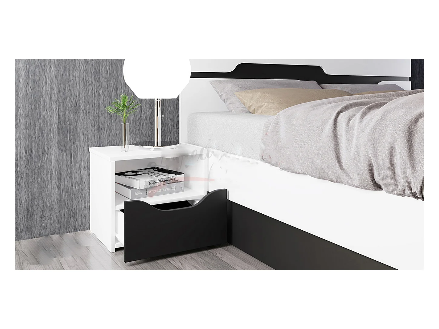 Camera da letto completa bianca CDLI7013