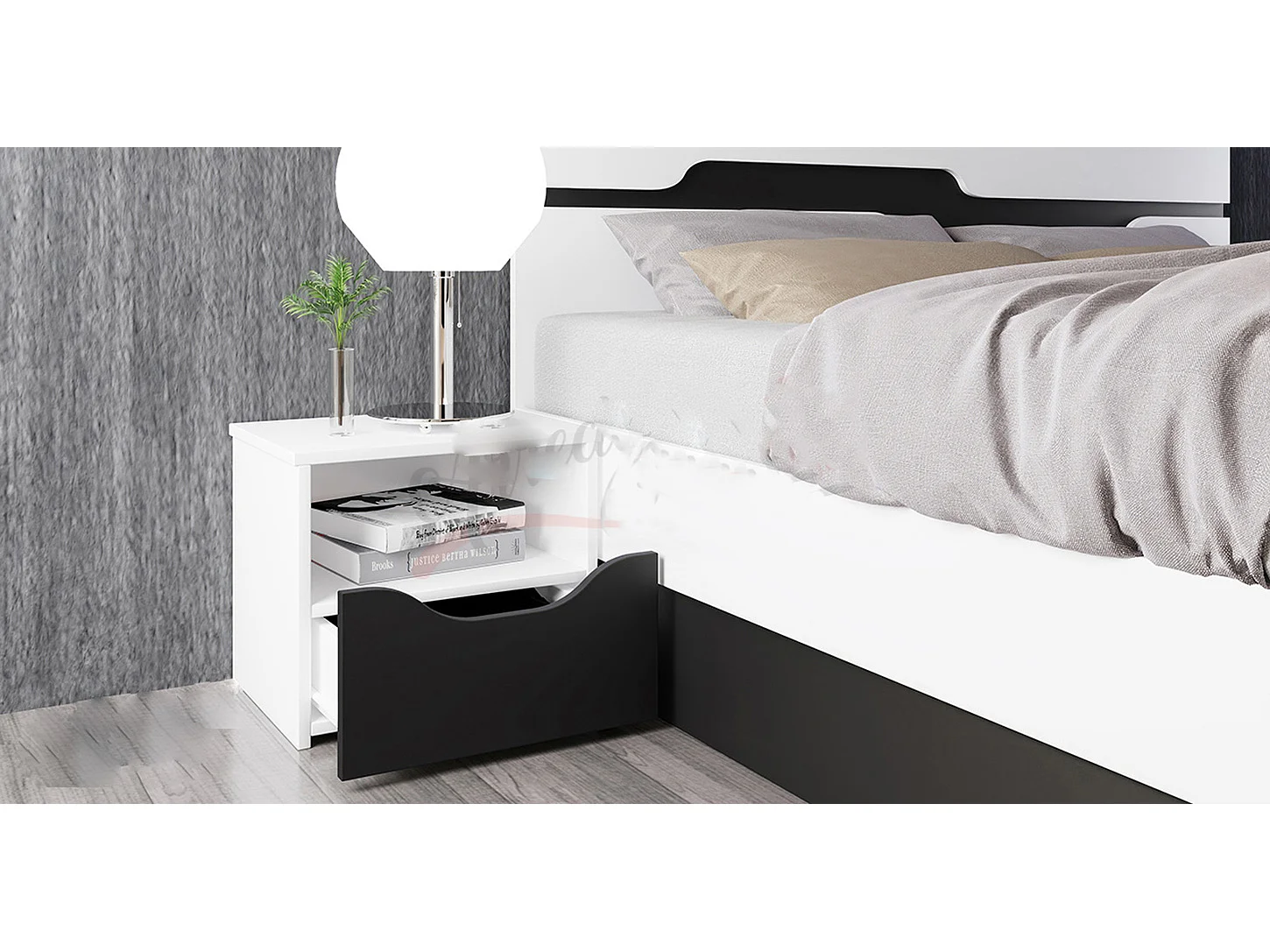 Camera da letto completa bianca CDLI7013