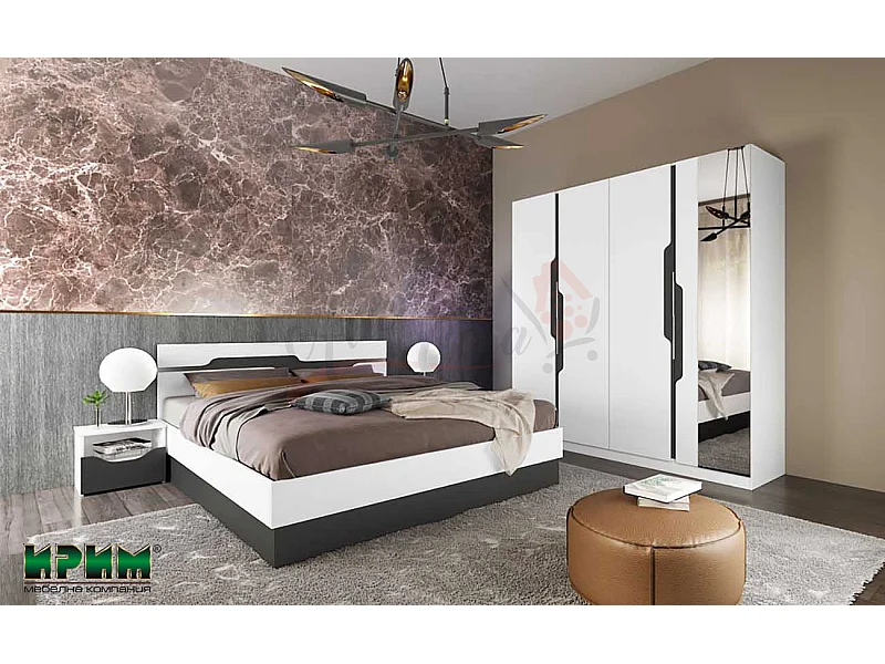 Camera da letto completa bianca CDLI7013