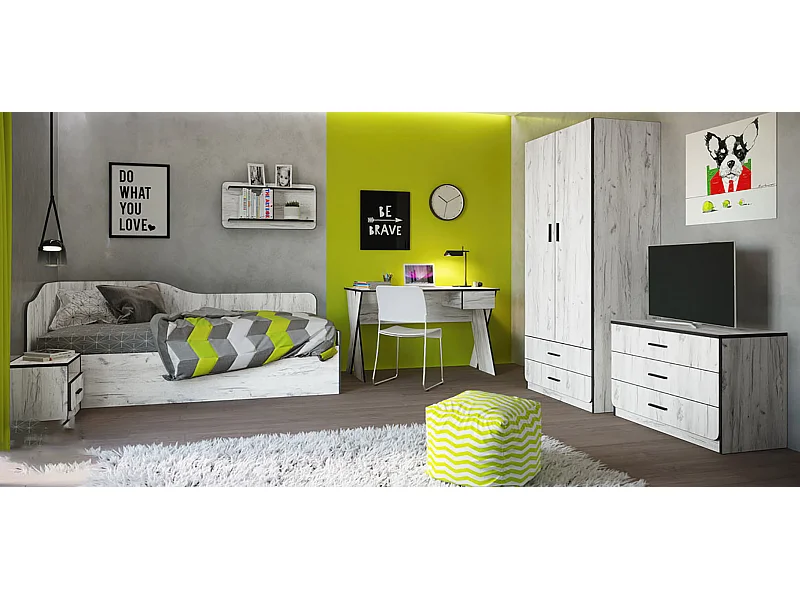 Cameretta completa con letto ad angolo CCI12