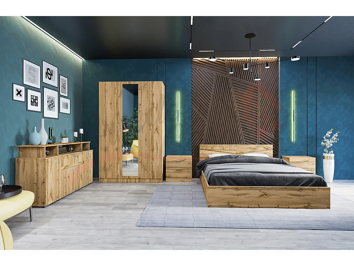 Camera da letto completa rovere CDLI33