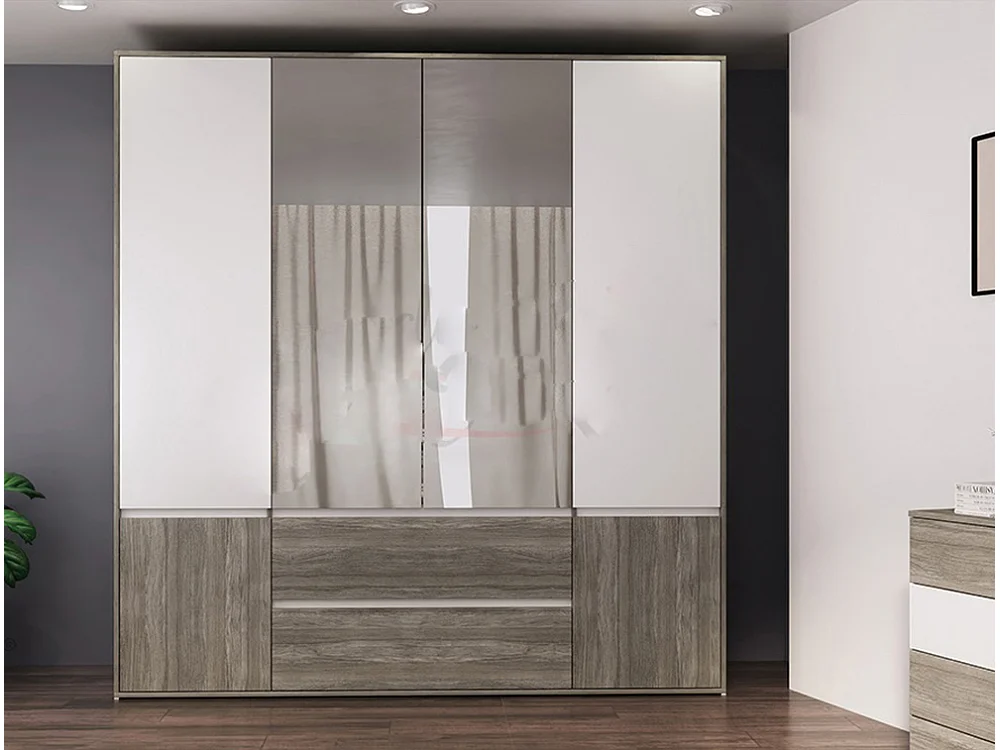 Camera da letto completa rovere e bianco CDLI7009