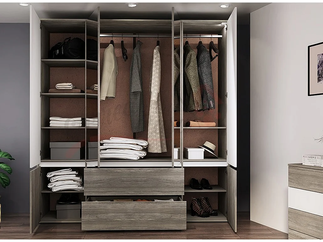 Camera da letto completa rovere e bianco CDLI7009