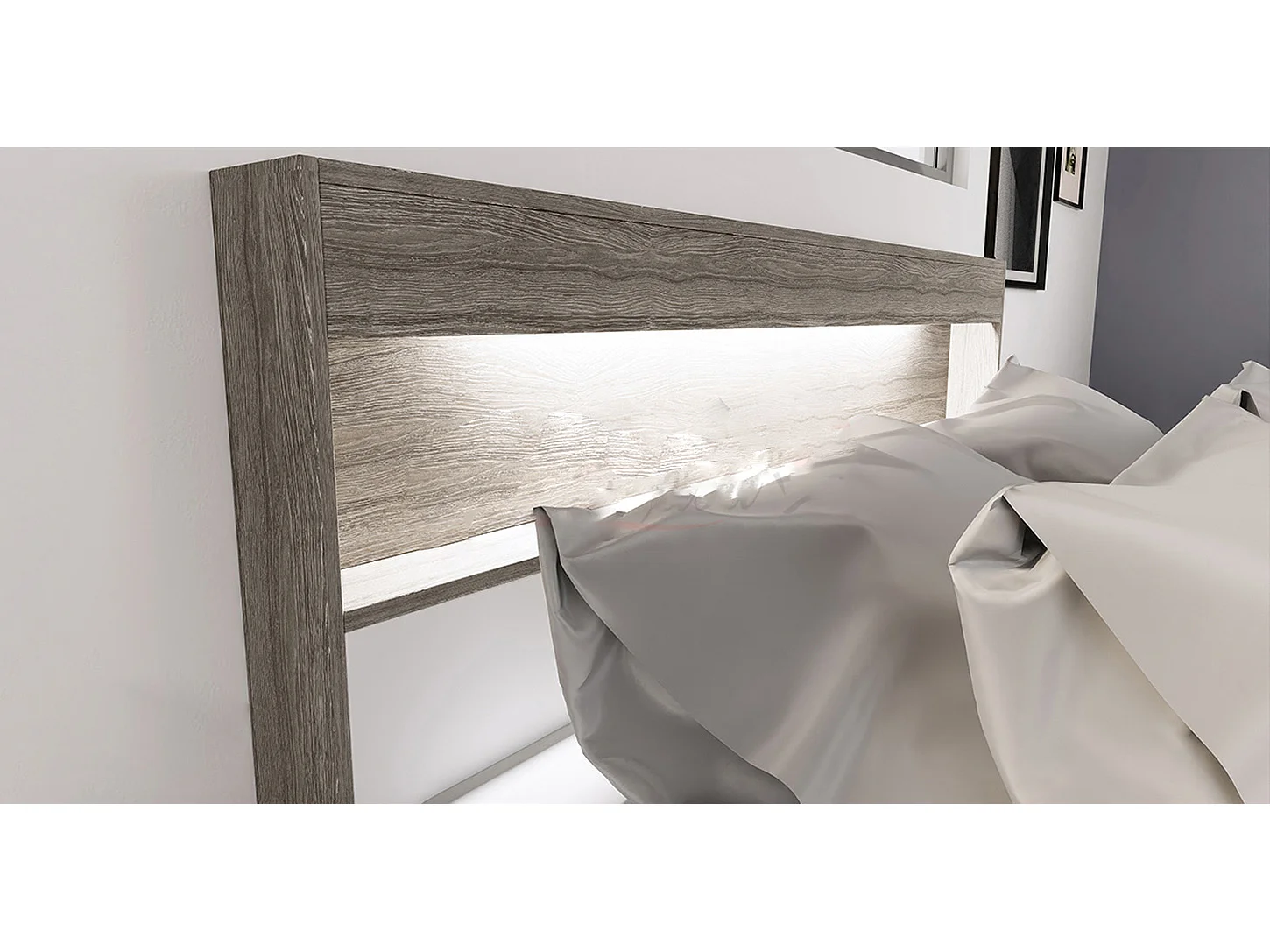 Camera da letto completa rovere e bianco CDLI7009