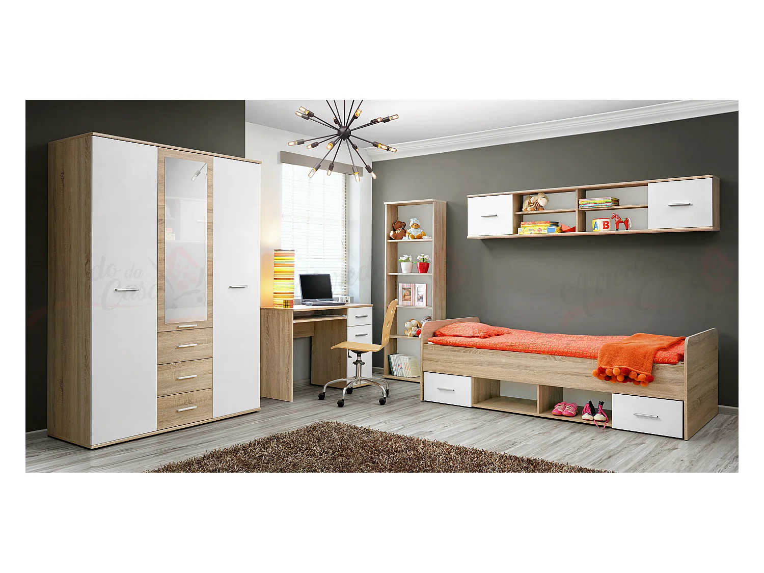 Camera da letto moderna per ragazzi CBP4