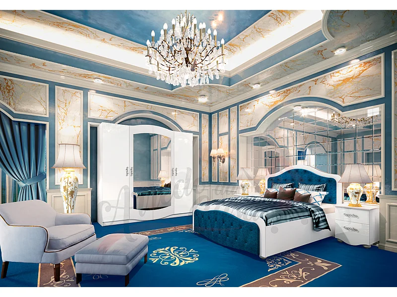 Camera da letto completa stile barocco CDLI3