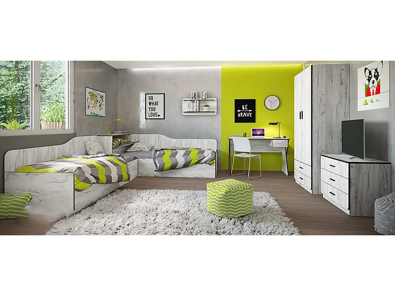 Cameretta completa con due letti CCI13