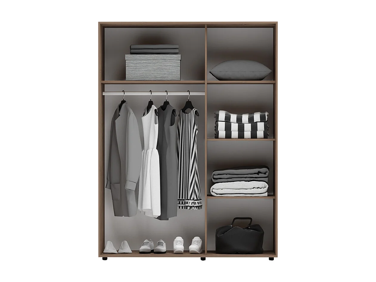 Camera da letto matrimoniale completa 160x200 cm marrone CMG42