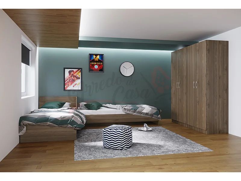 Cameretta moderna in noce CCI9