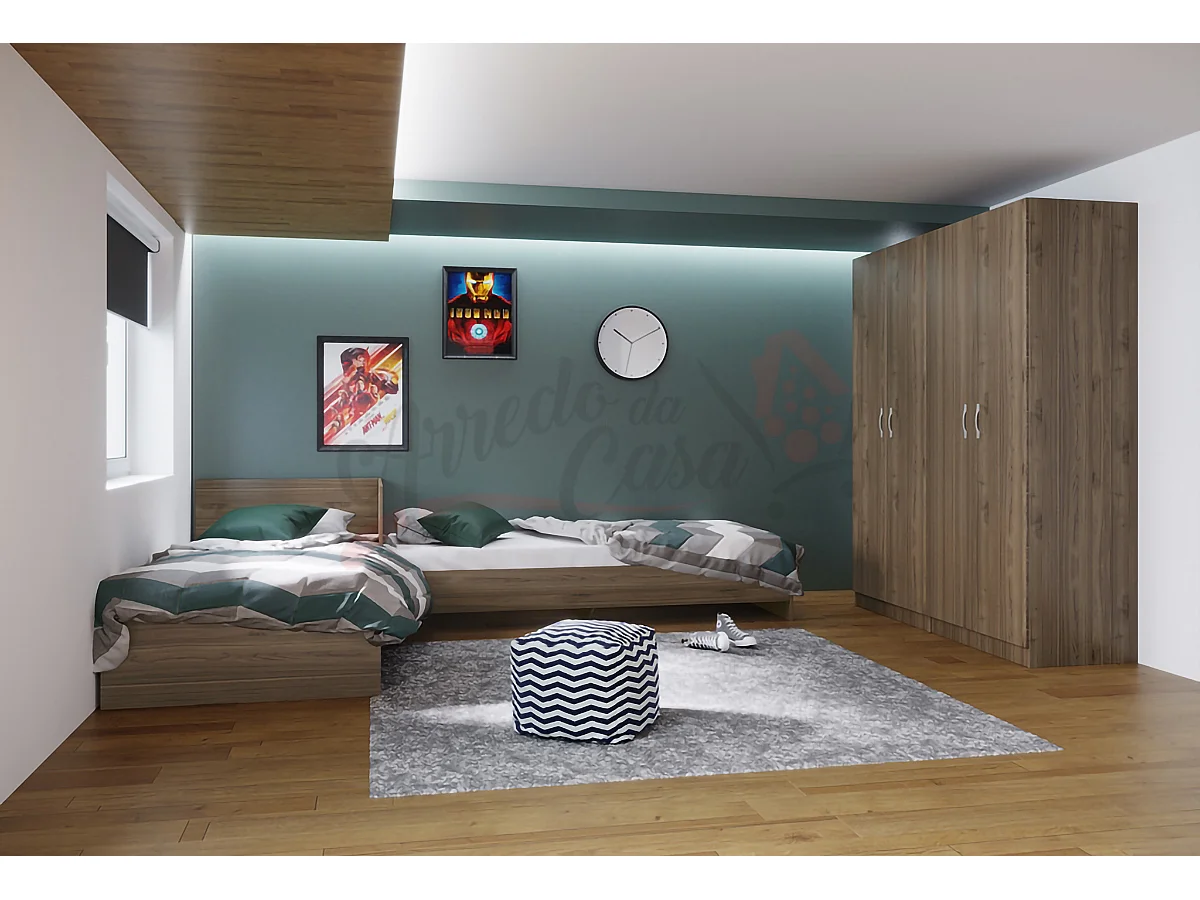 Cameretta moderna in noce CCI9