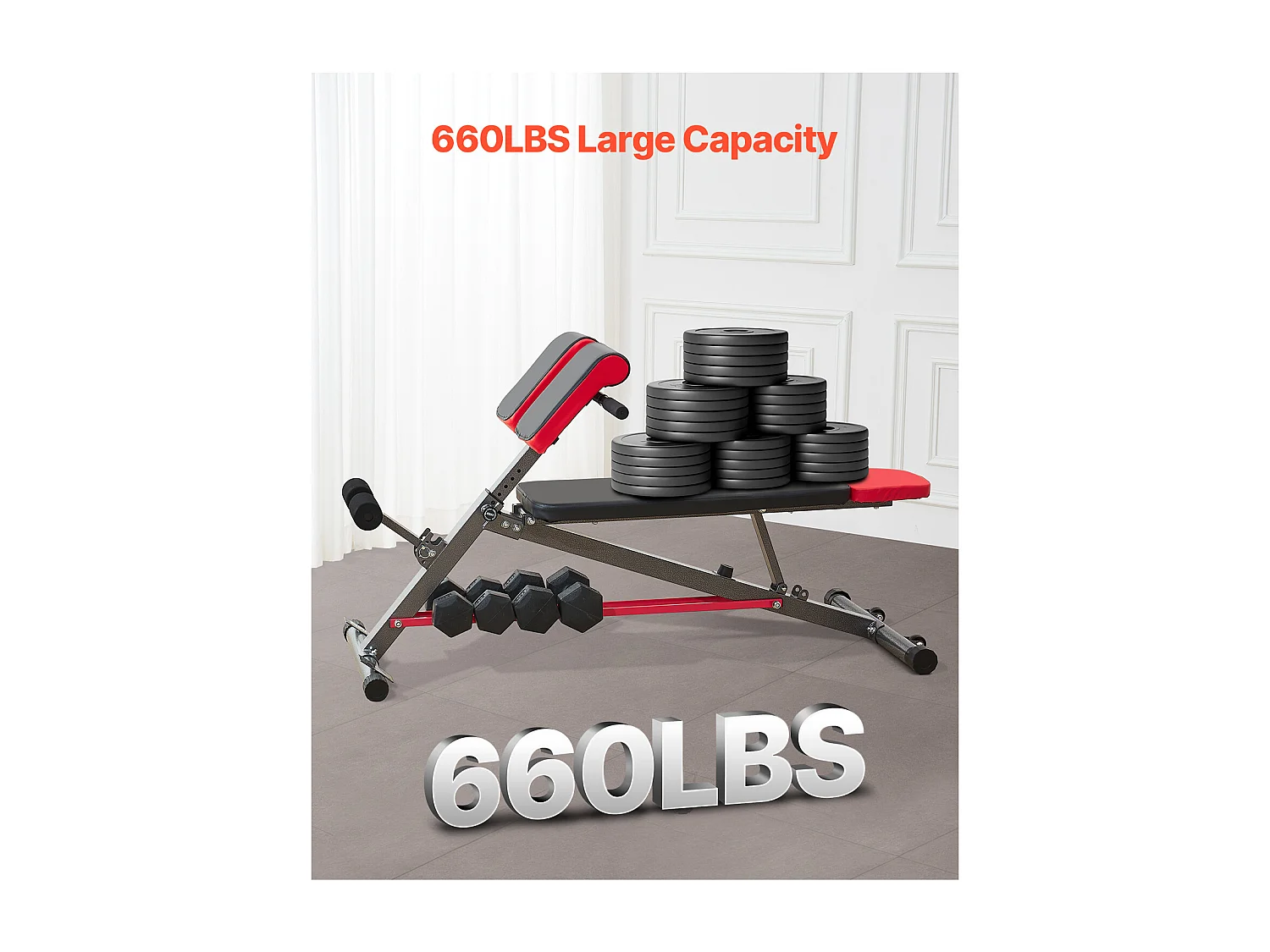 Banco di Iperestensione SucceBuy di Sedia Romana SucceBuy, Estensione di Schiena Regolabile Multifunzione per Palestra