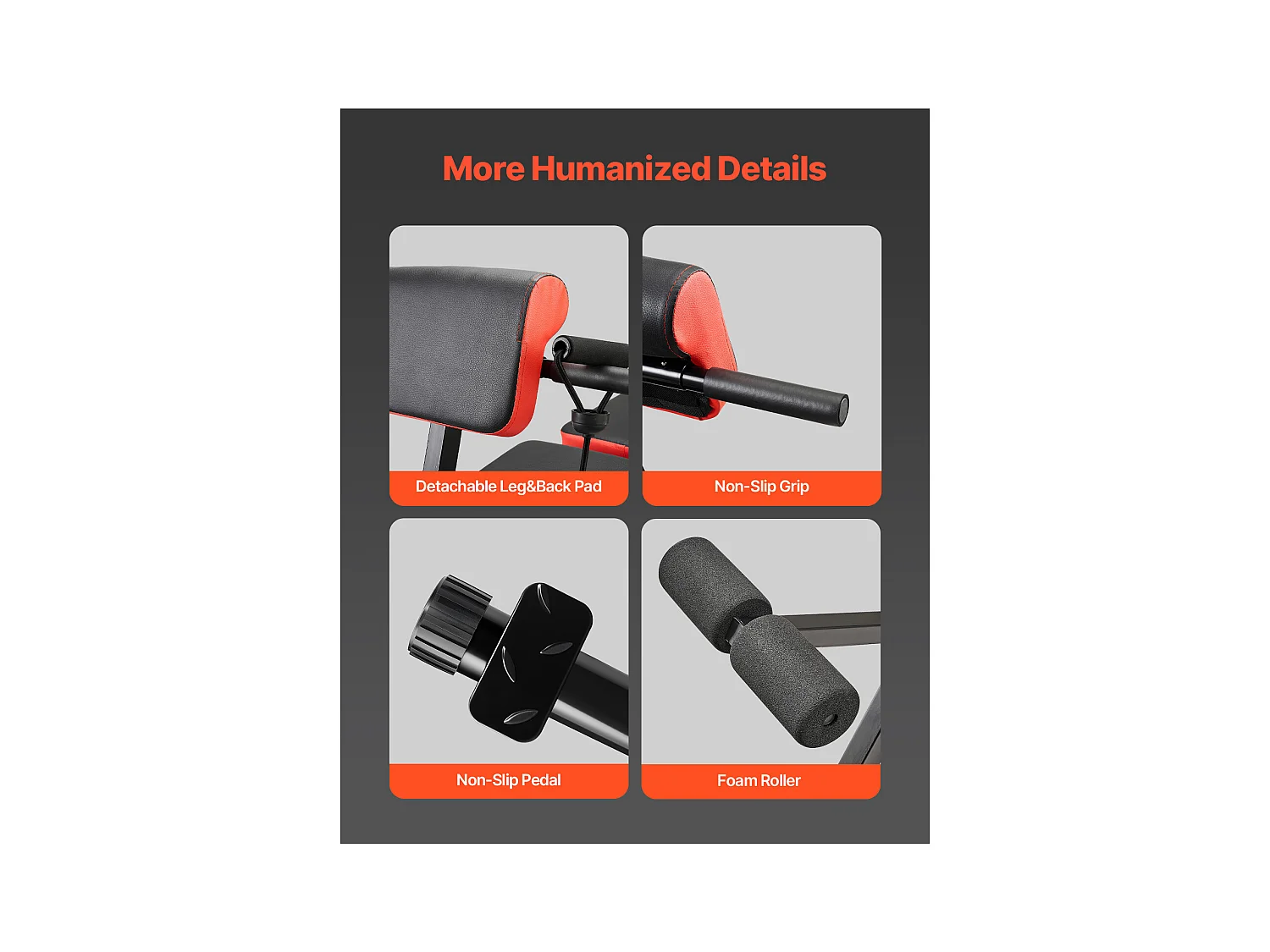 Hyperextensionsbank SucceBuy des Rückens der Römischen Stuhl Klappbar und Verstellbar, Sporthalle