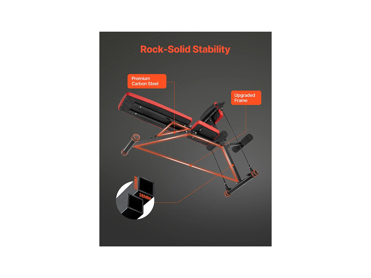 Hyperextensionsbank SucceBuy des Rückens der Römischen Stuhl Klappbar und Verstellbar, Sporthalle