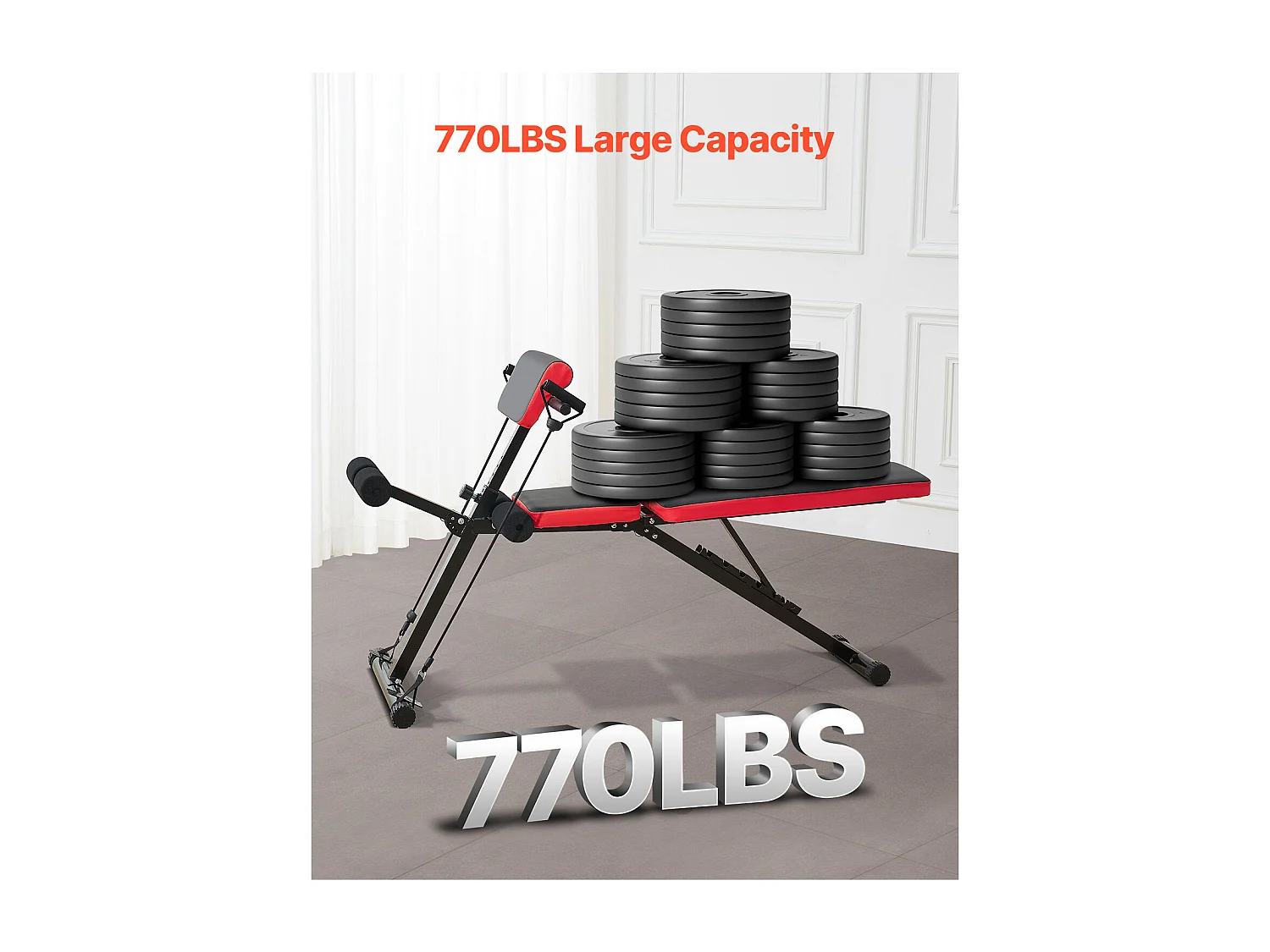 Banc d'Hyperextension SucceBuy du Dossier de la Chaise Romaine Pliable et Réglable, Salle de Sport