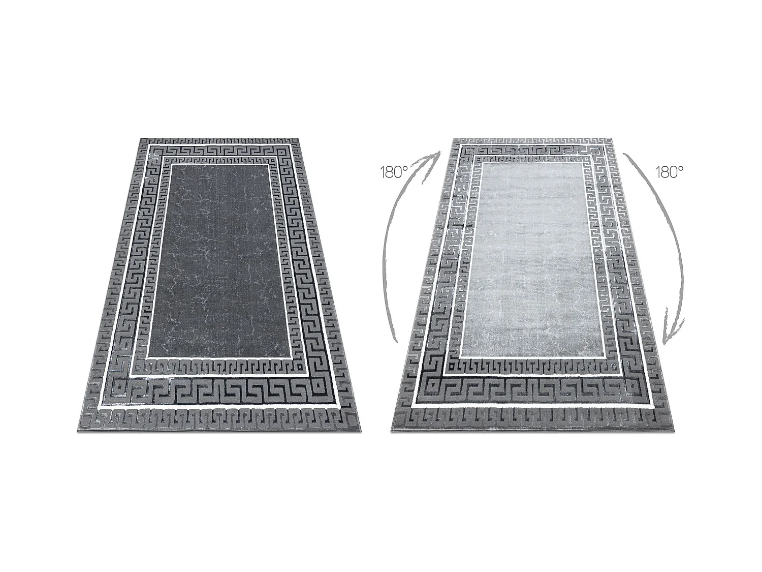 Tapis ALLURE 1960 Clé grecque, cadre - Structurel, élégant, glamour 140x190 cm