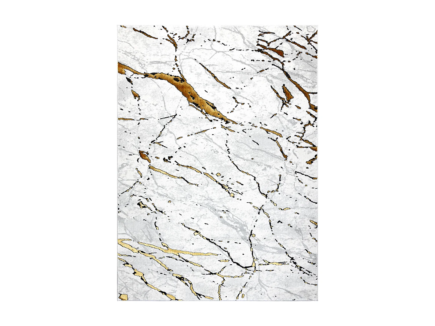 Dywan ALLURE 1963 Marmur - Strukturalny, stylowy, glamour biały / zł 240x330 cm