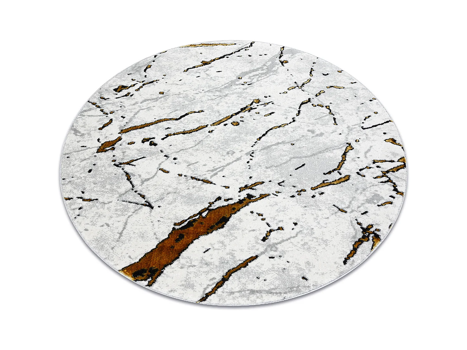 Teppich ALLURE 1963 Kreis Marmor - Strukturell, stilvoll, glamourös w cercle 200 cm