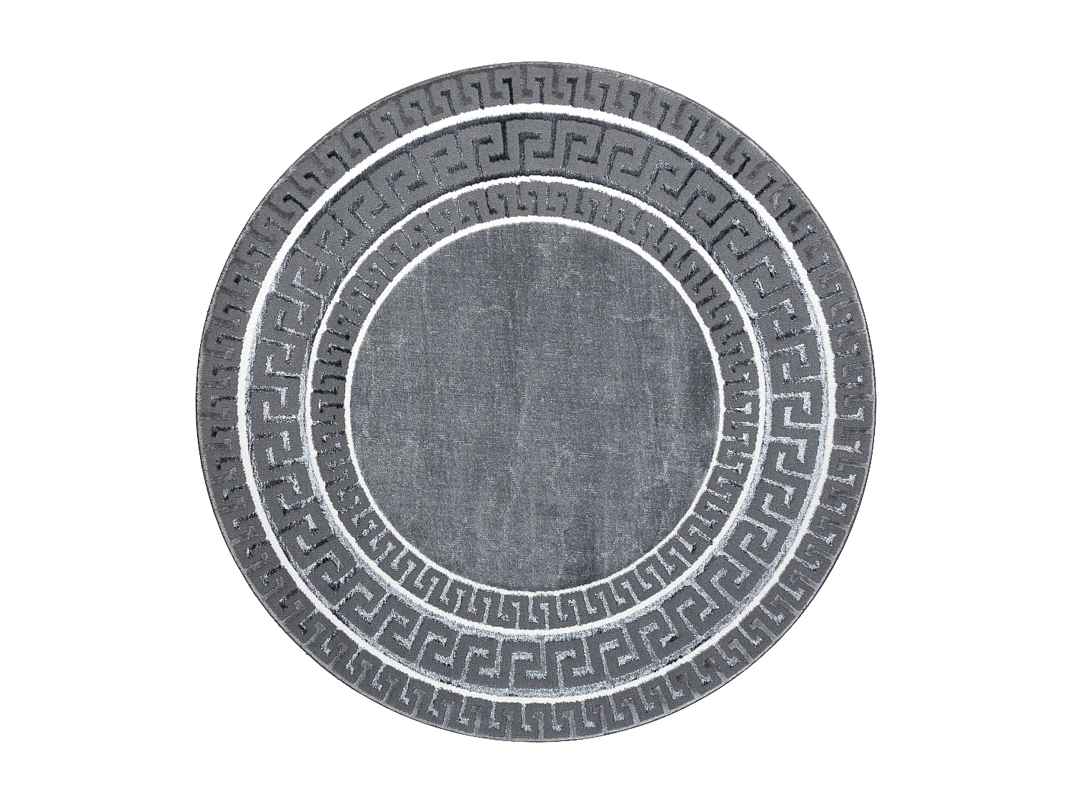 Teppich ALLURE 1960 Kreis Griechischer Schlüssel, Rahmen - Strukturel cercle 200 cm