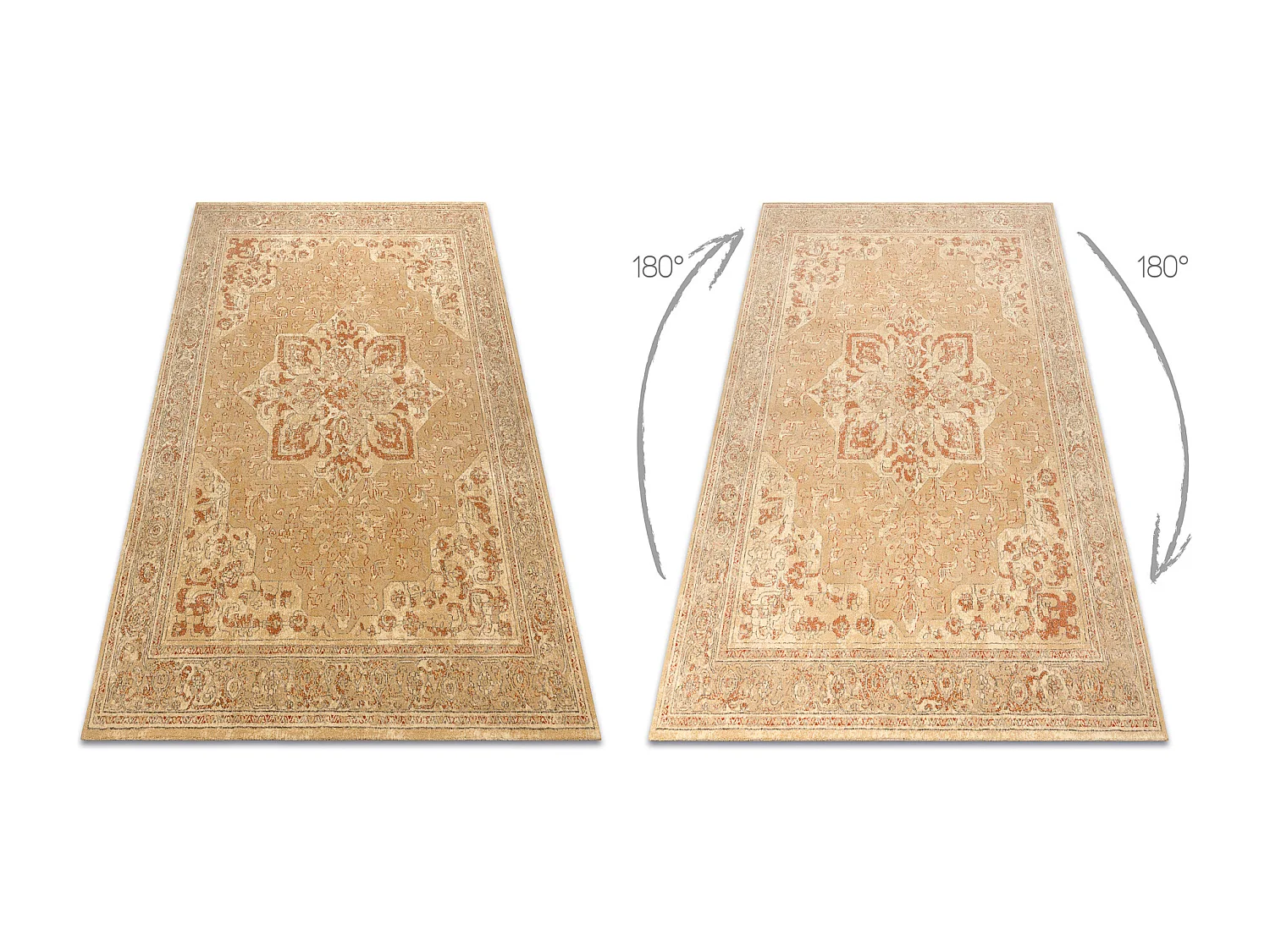 Tapis en laine LEGEND 468 03 GB700 OSTA - Rosace, cadre, exclusif beig 200x300 cm