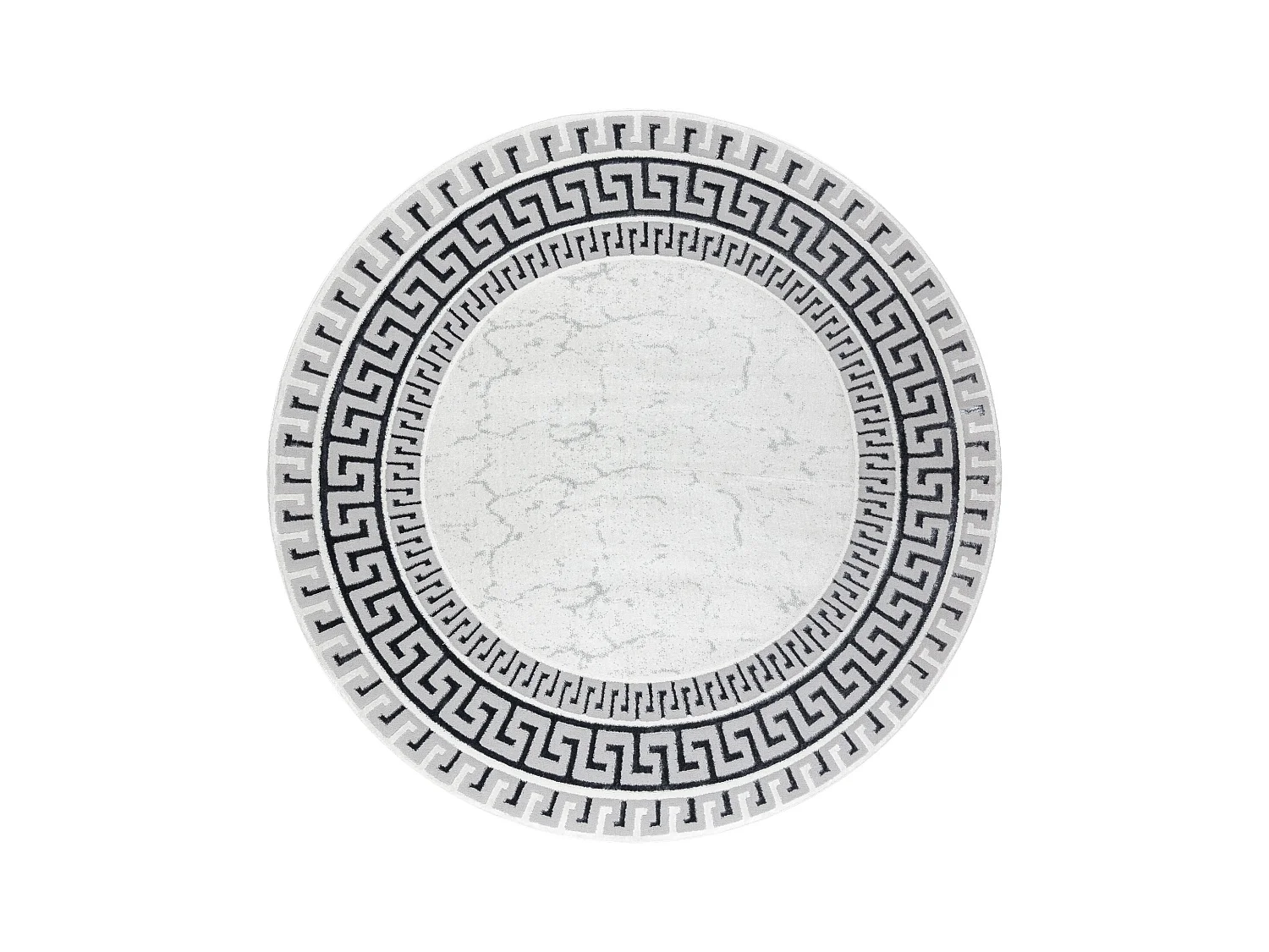 Tapis ALLURE 1960 cercle, Clé grecque, cadre - Structurel, élégant, cercle 150 cm