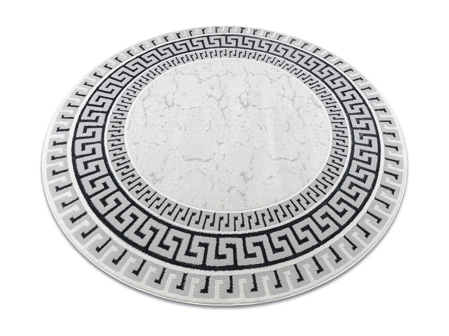 Teppich ALLURE 1960 Kreis Griechischer Schlüssel, Rahmen - Strukturel cercle 150 cm