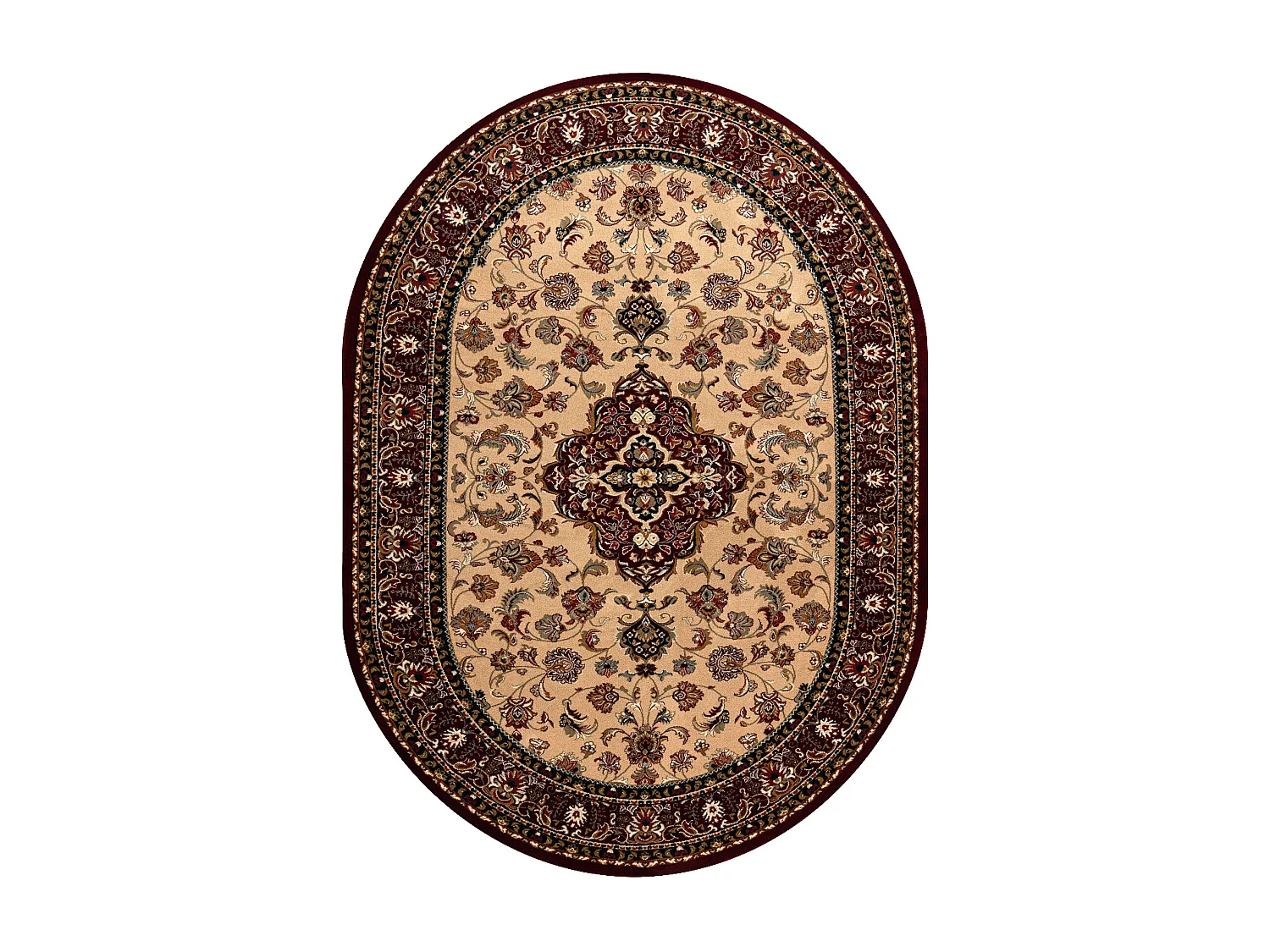 Tapete de lã OMEGA oval ORION Roseta claro rubi 2 200x300 cm