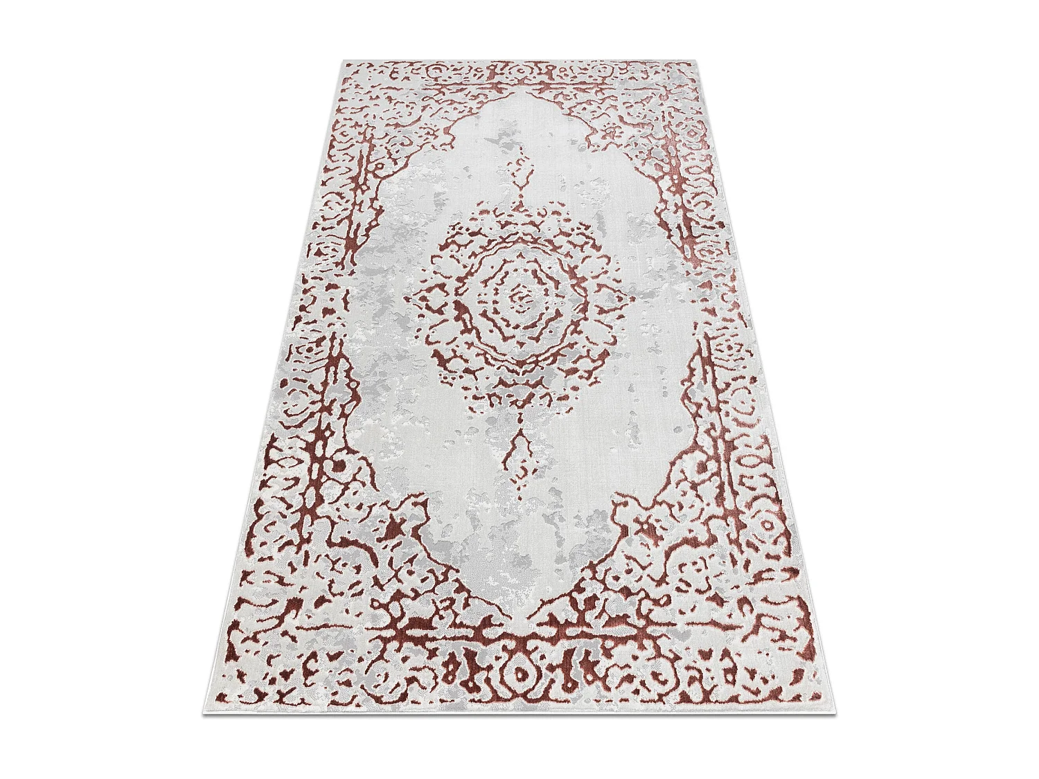 Dywan ALLURE 1961 Ornament, ramka - Strukturalny, stylowy, glamour bia 120x170 cm