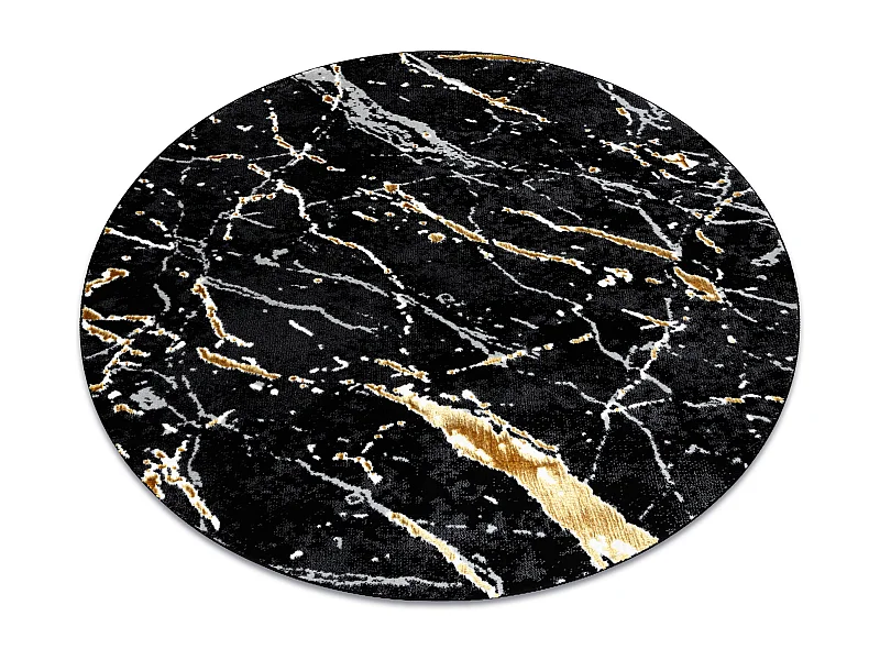 Tapijt ALLURE 1963 cirkel Marmeren - Structureel, stijlvol, glamour zw cercle 150 cm