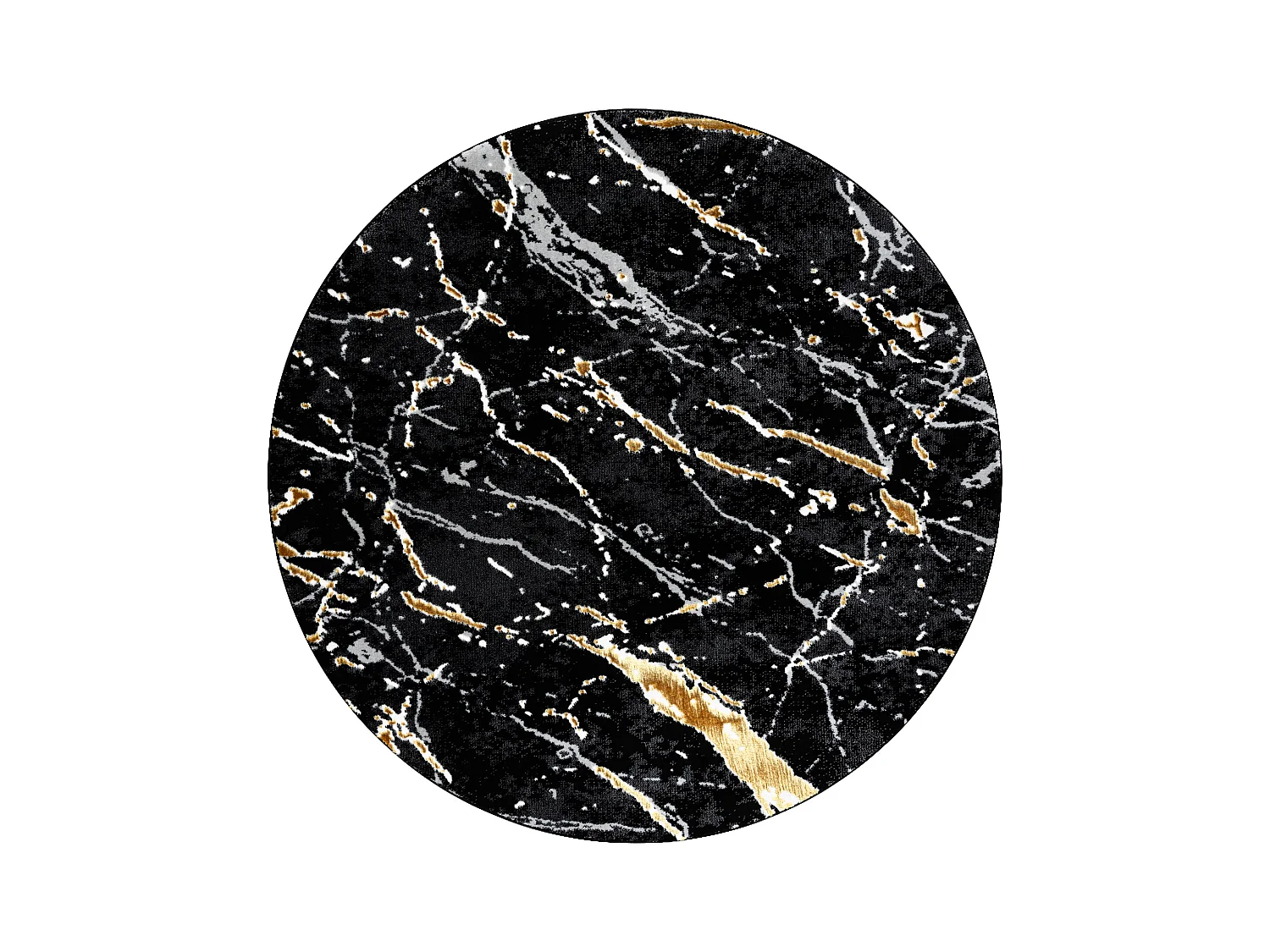 Tapijt ALLURE 1963 cirkel Marmeren - Structureel, stijlvol, glamour zw cercle 150 cm