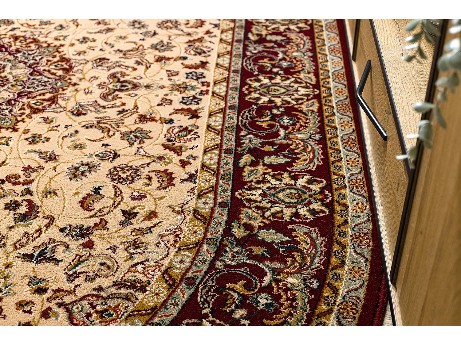 Tapis en laine POLONIA ovale Beshir Rosace rubis clair 2 170x235 cm