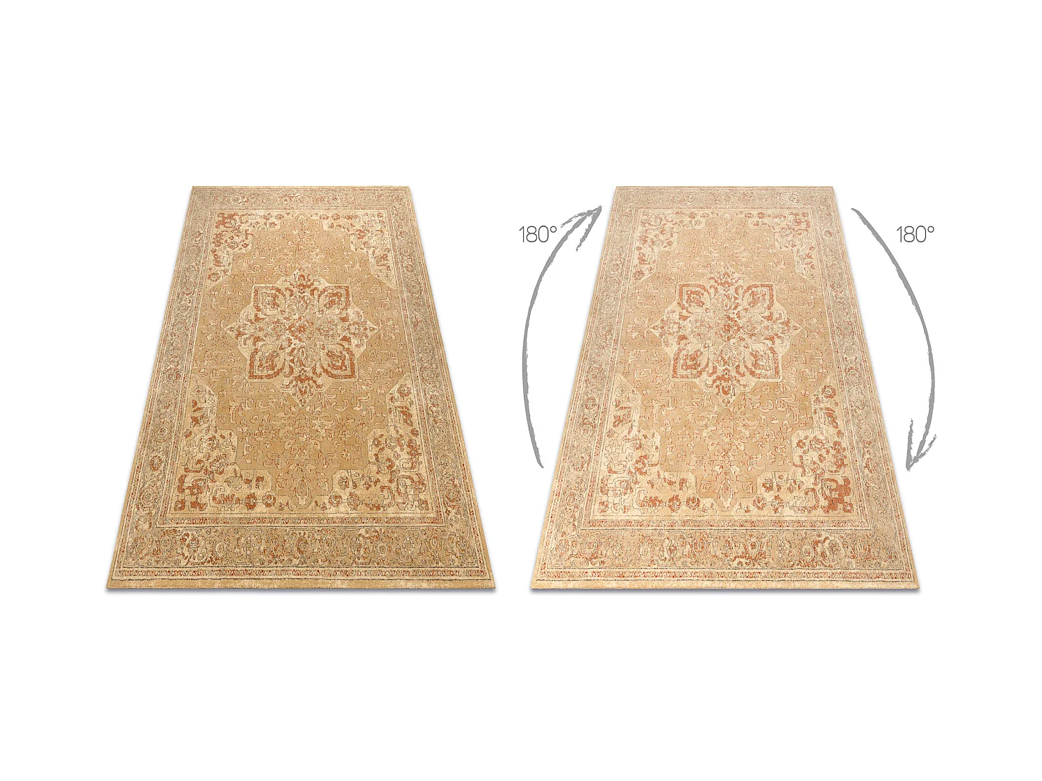Tapis en laine LEGEND 468 03 GB700 OSTA - Rosace, cadre, exclusif beig 160x230 cm