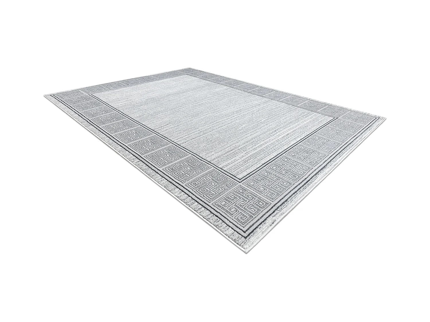 Dywan ALLURE 8783 Grecki klucz, ramka - Strukturalny, stylowy, glamour 240x330 cm