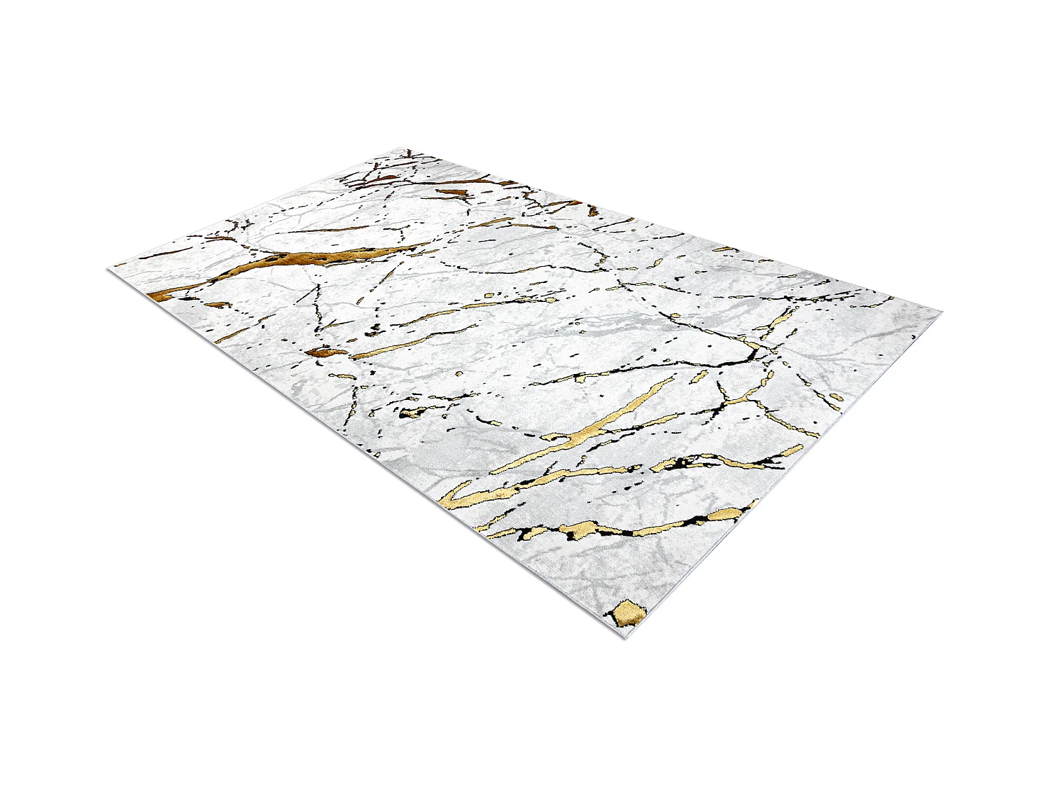 Teppich ALLURE 1963 Marmor - Strukturell, stilvoll, glamourös weiß / 120x170 cm