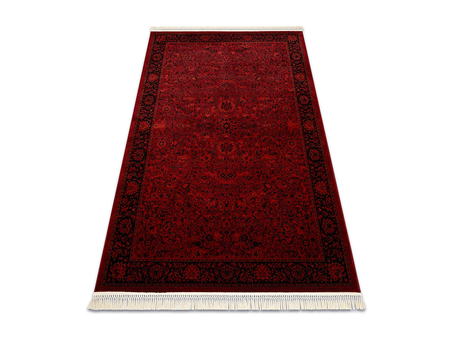 ORIENT 5125 tappeto bordeaux / nero Cornice, classico, ornamento, con  300x400 cm