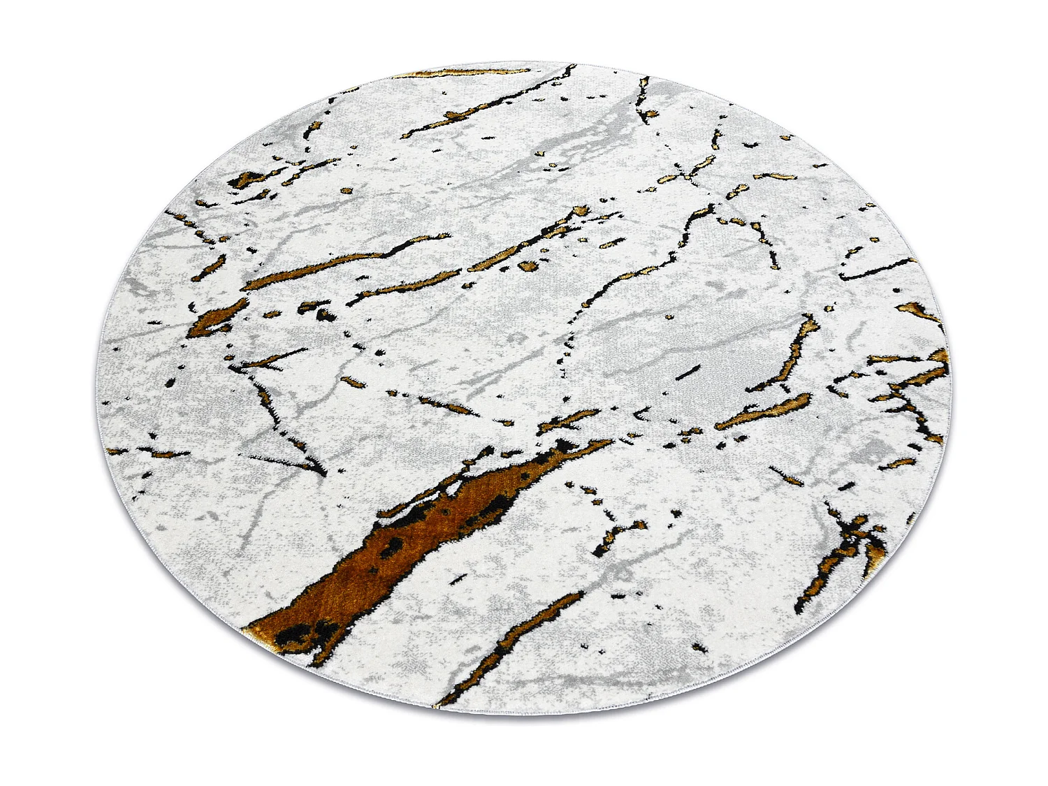 Teppich ALLURE 1963 Kreis Marmor - Strukturell, stilvoll, glamourös w cercle 100 cm