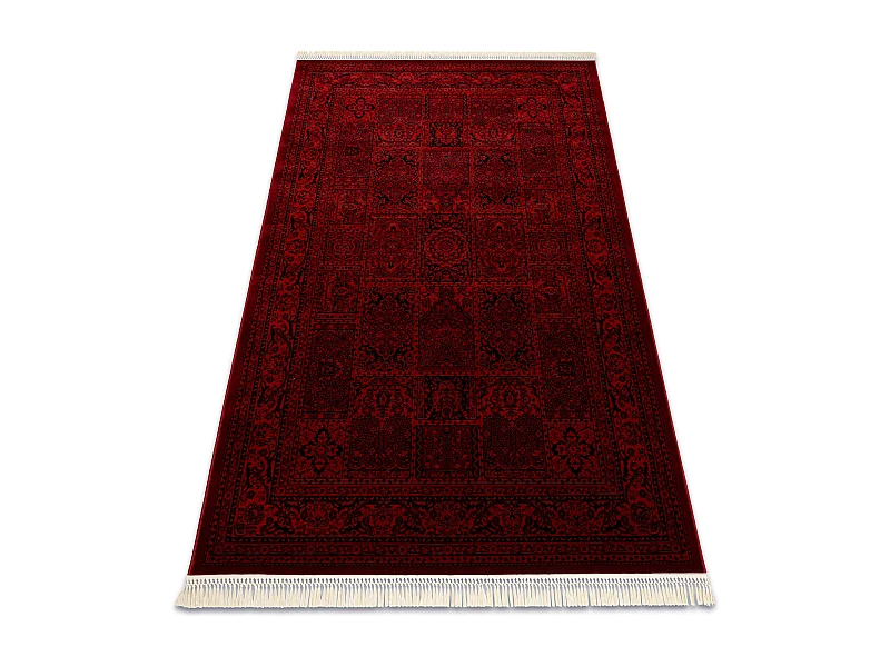 Tapis ORIENT 5365 bordeaux / noir Cadre, oriental, à franges 150x230 cm