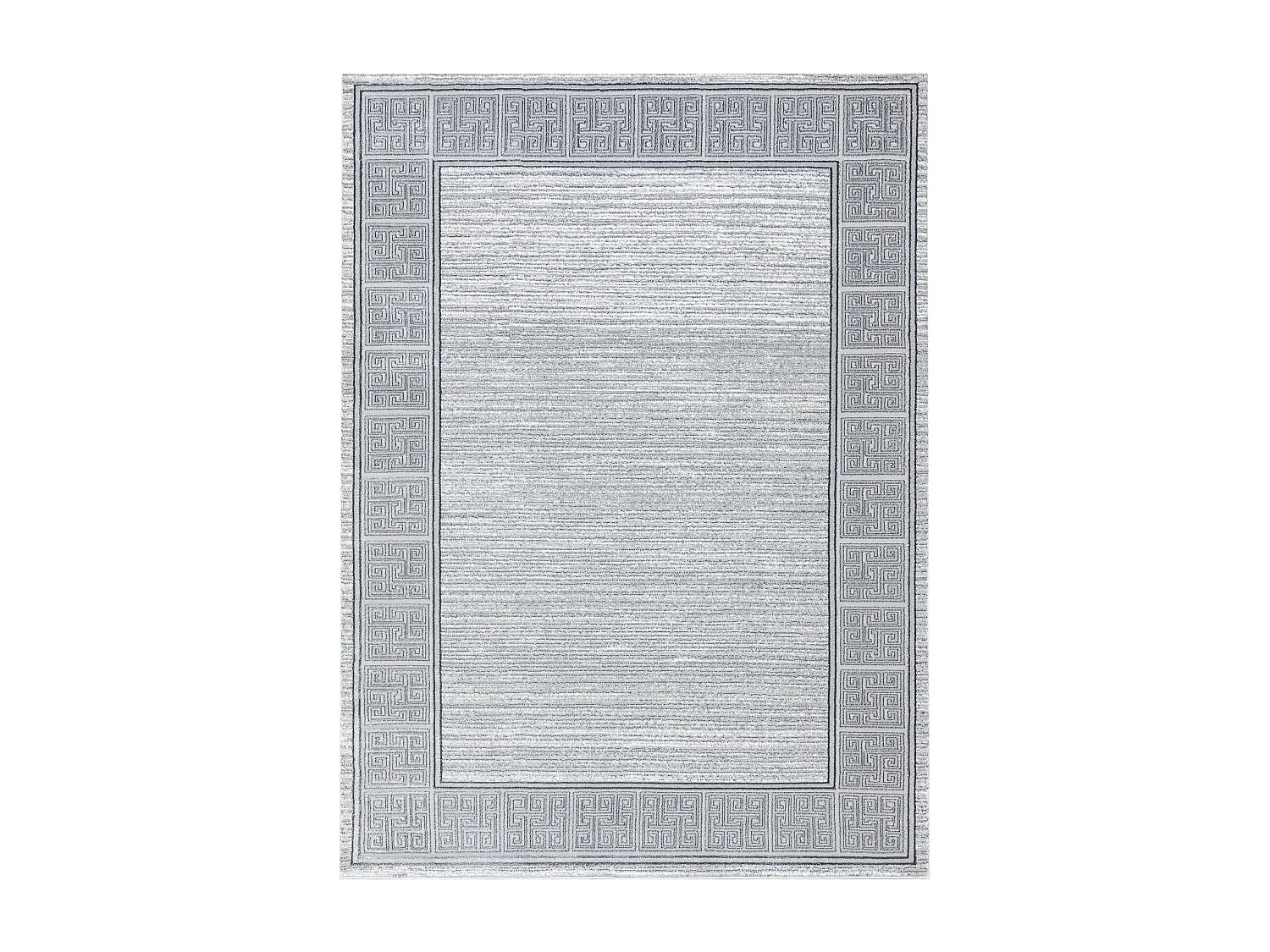 Dywan ALLURE 8783 Grecki klucz, ramka - Strukturalny, stylowy, glamour 200x290 cm